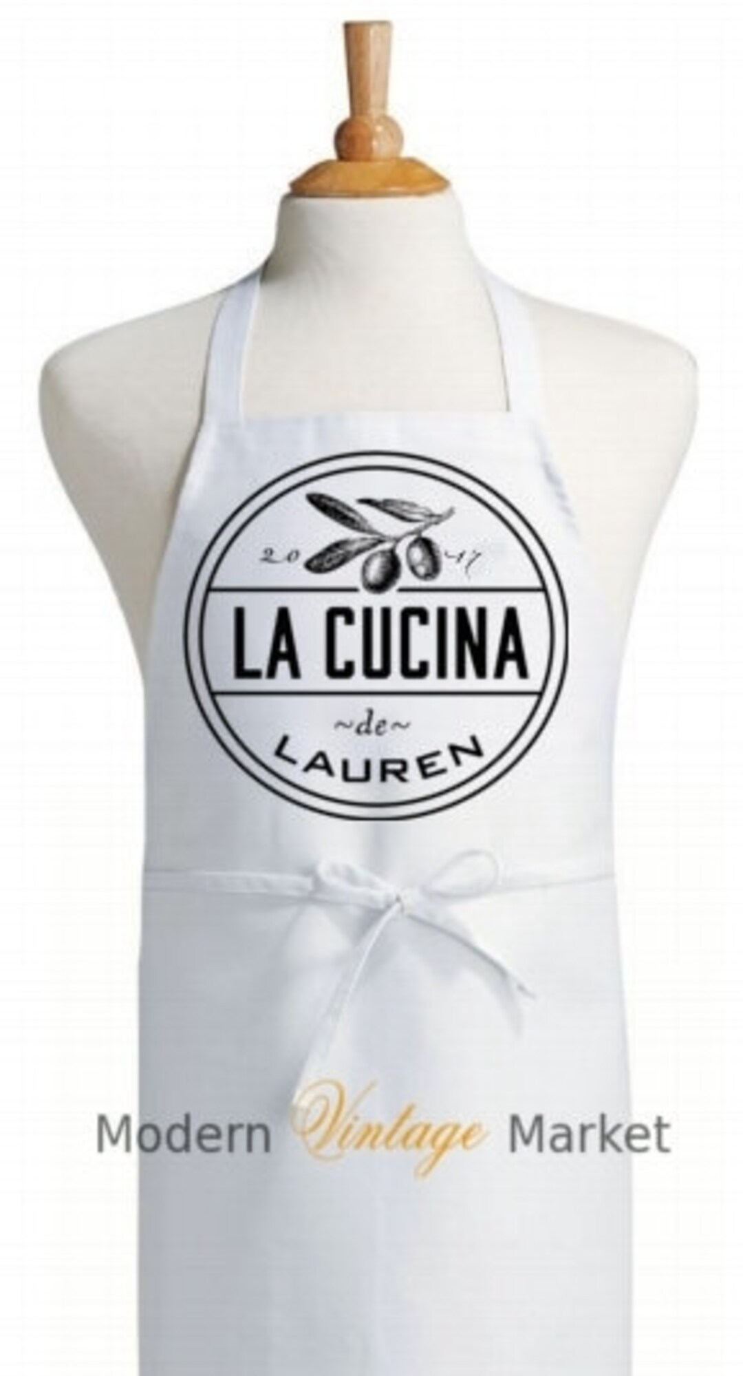 Apron la Cucina Full Kitchen Apron,french Kitchen Apron, Custom Apron