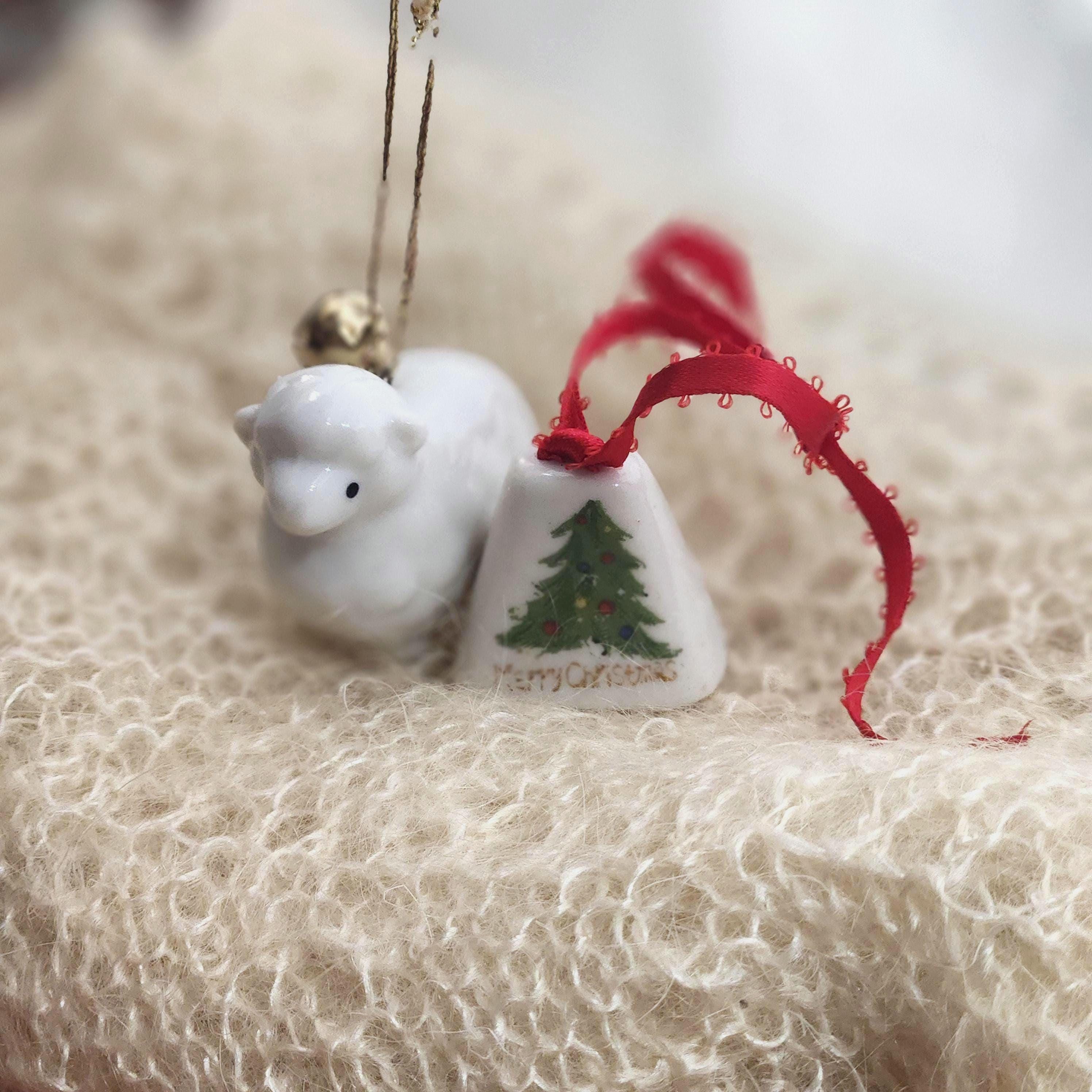 Cute Porcelain Christmas Animal Ornaments - Etsy display picture 1