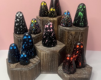 Oh, sheet! Handmade ghost ornaments - Splatters
