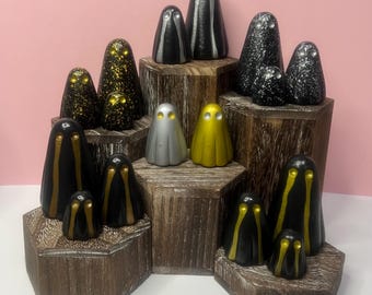 Oh, sheet! Handmade ghost ornaments - Metallics