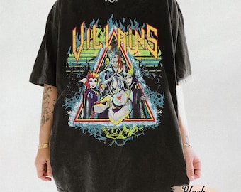Villanos de Disney PNG, Es bueno ser malo, Reina malvada de Halloween Hades Úrsula Maléfica PNG, Gráfico de dibujos animados espeluznante Regalo unisex Top
