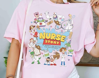 Nurse Story PNG, To Infinity and Beyond For Our Patients Shirt Design, Toy Story Inspired Nurse Sublimation, Nursing Student Graduation Gift