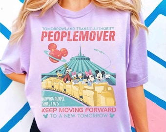 Vintage Disney Space Mountain Mickey and Friends Png, Tomorrowland Magic Kingdom Ride Png, Disneyland Family Trip Matching Vacation Shirt