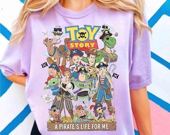 Disney Pixar Toy Story Una vida de pirata para mí Png, Camiseta de Piratas del Caribe, Buzz Woody Jessie Piratas Png, Viaje en crucero Disney 2026 Png