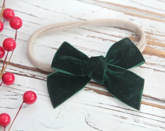 green baby headband