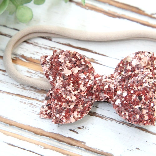 Bow Headband in Rose