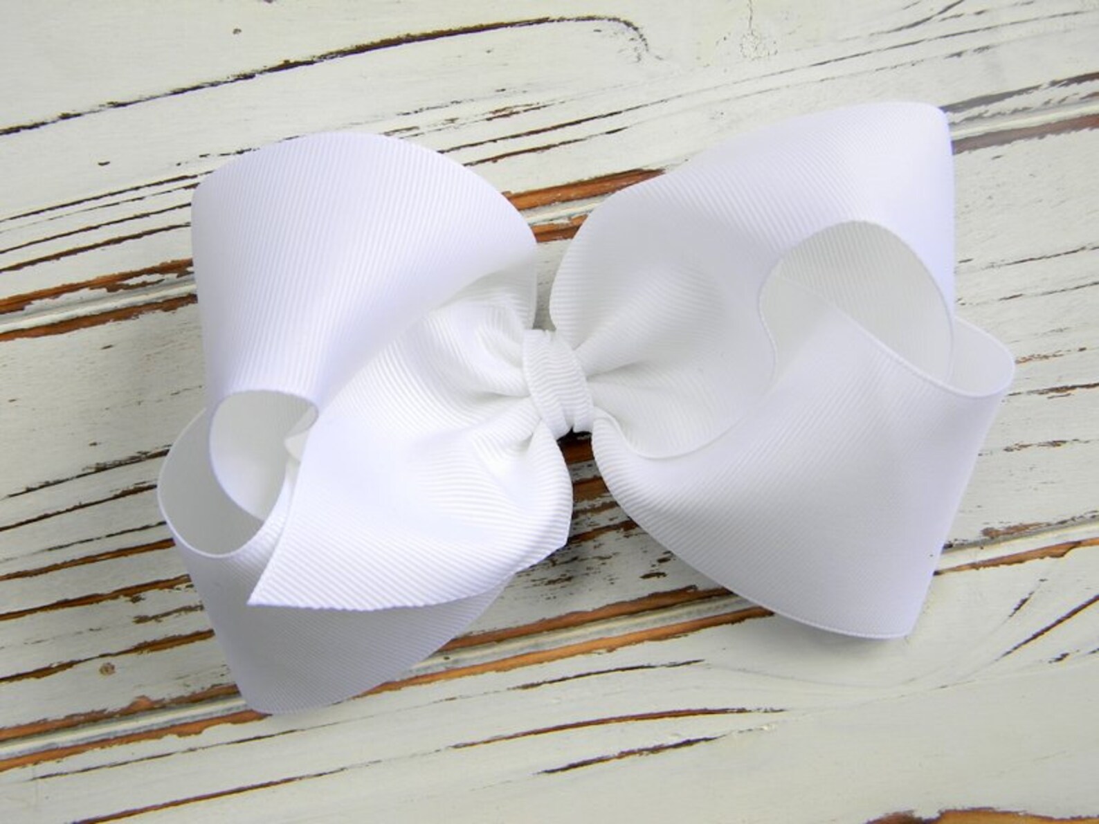 White Boutique Hair Bow Extra Large White Hair Bow Extra Etsy