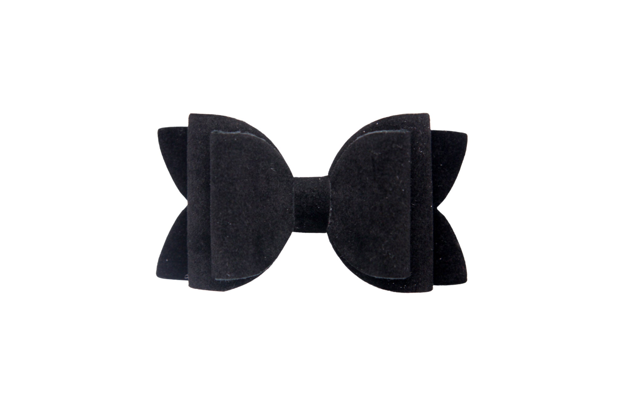 Black Velvet Hair Bow Black Velvet Bow Hair Clip Velvet Bow