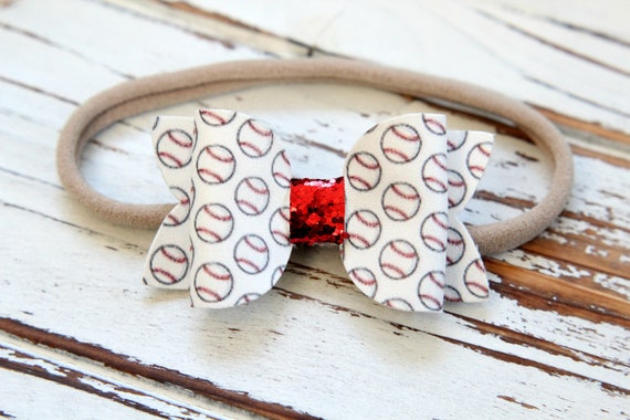 baby baseball bow