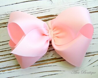 Light Pink Boutique Hair Bow - Extra Large Light Pink Hair Bow - Extra Large Boutique Bow - Extra Large Light Pink Bow