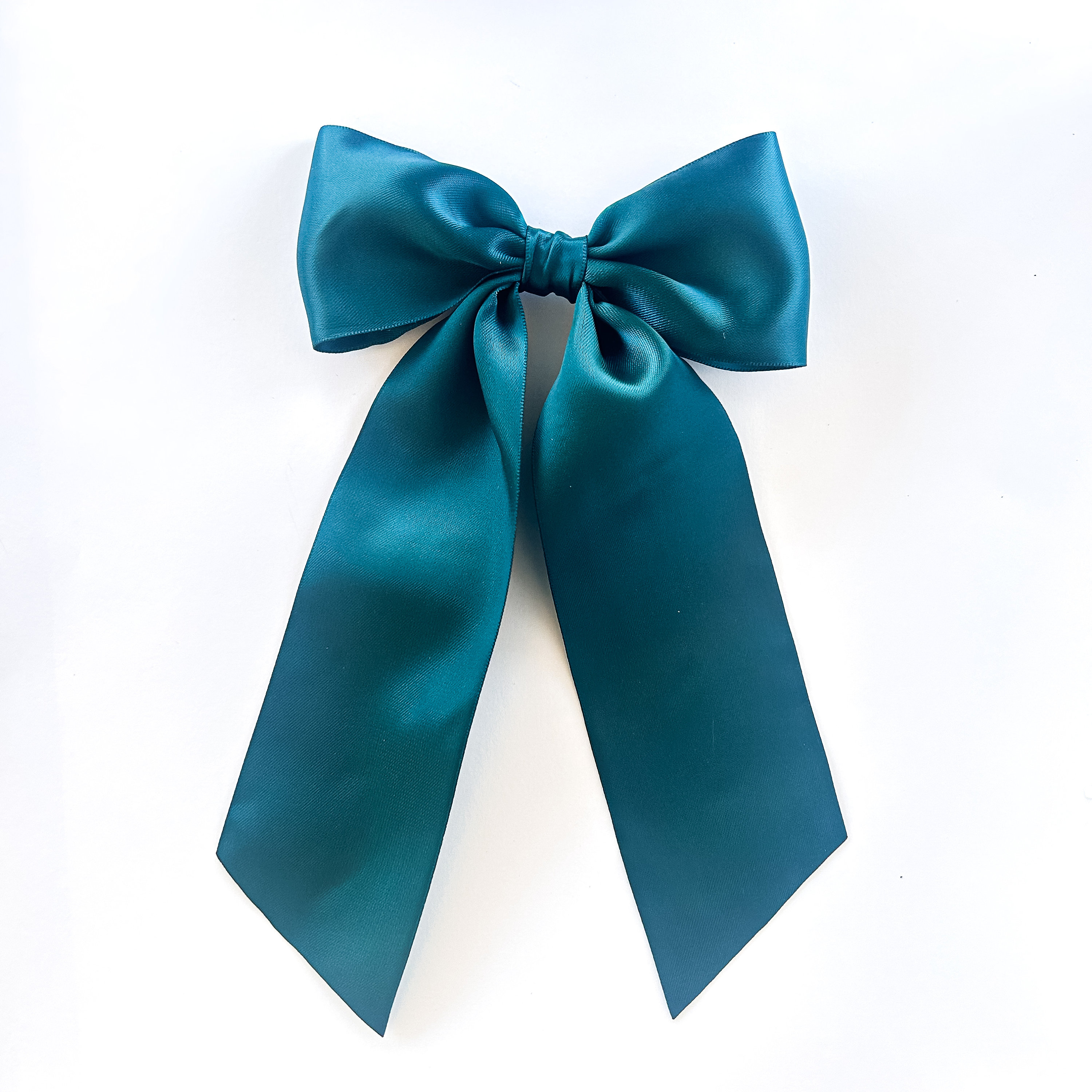 Teal Bow Elegant teal bow watercolor painting illustration, cut out  main image 4