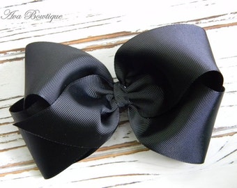 Black Boutique Hair Bow - Extra Large Black Hair Bow - Extra Large Boutique Bow - Extra Large Black Bow