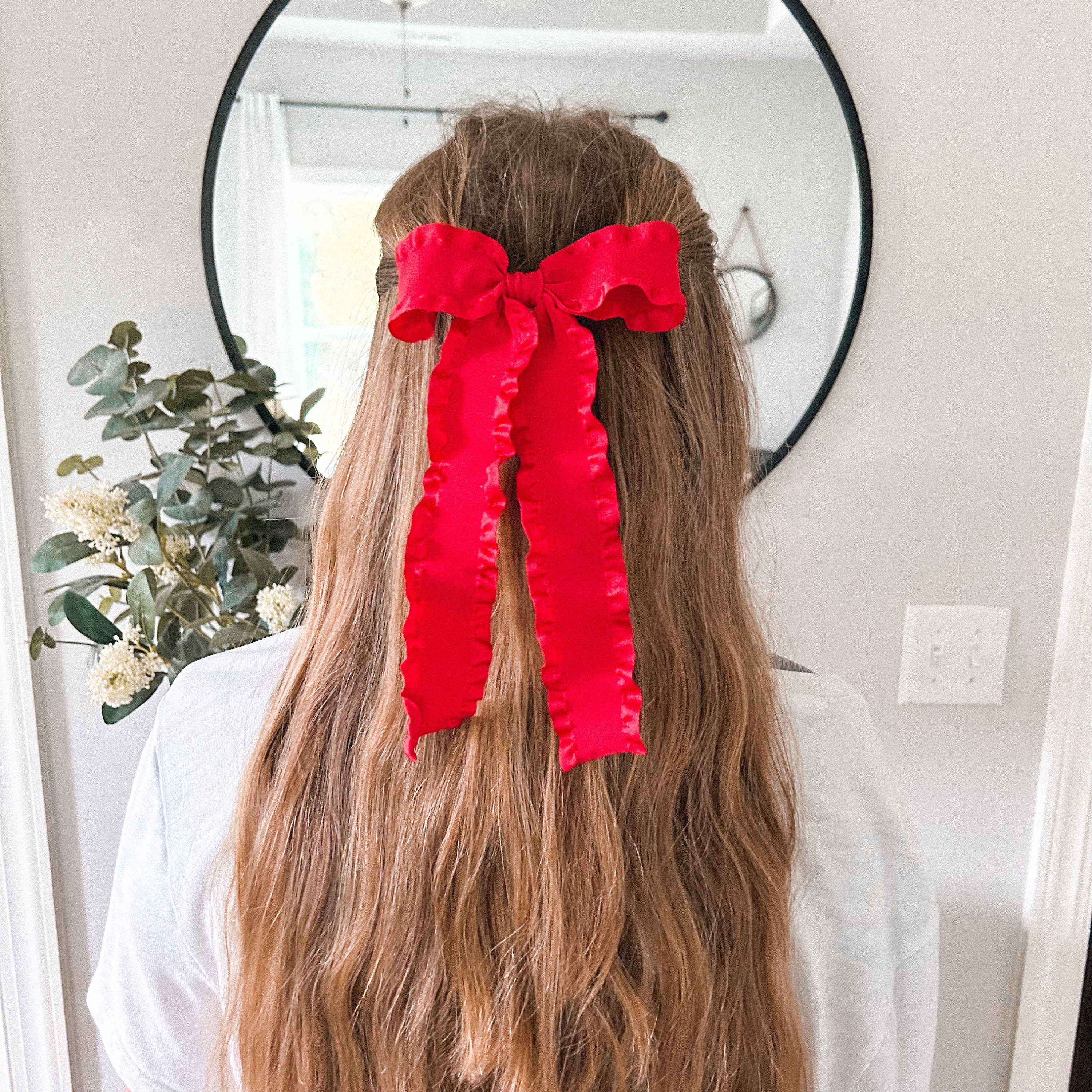 Violette Glitzer-Haarschleife Für Damen & Mädchen | Große Französische Haarspange Mit Schleife Für Party, Abschlussball & Fest