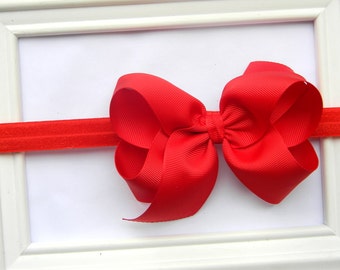 Baby Red Boutique Bow Headband