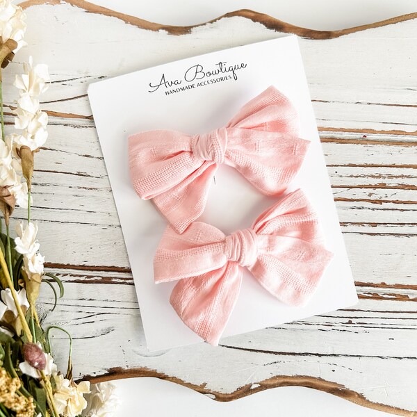 Rosa Pigtail-Schleifen-Set - Rosa Pigtail-Schleifen-Set - Rosa Piggie-Schleifen-Set - Mädchen-Pigtail-Schleifen - Kleinkind-Pigtail-Schleifen - Rosa Haarschleifen