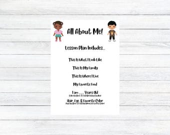 Alles over mij-lesplan, activiteitenbladen (directe pdf-download)