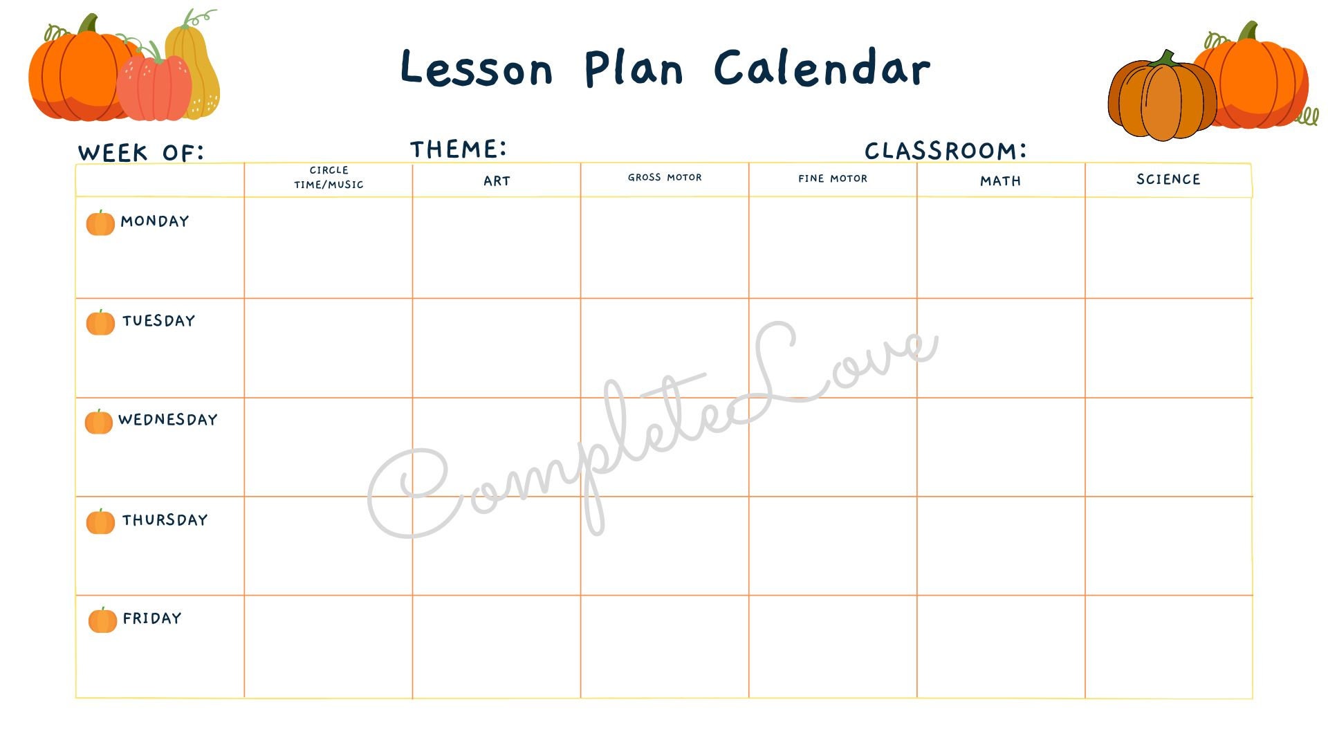 weekly-preschool-kindergarten-lesson-plan-templatepumpkins-etsy