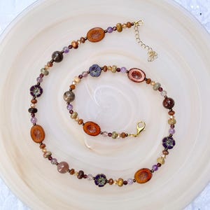 Mary Necklace | Hocus Pocus Inspired Jewelry | Beaded Gemstone Necklace | Autumn Statement Piece