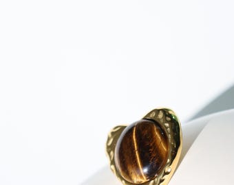 Örhängen med hjärtformade stenar