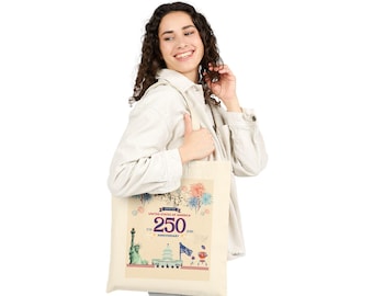 United States 250th Anniversary Tote Bag | A Celebration keepsake | 4th of July Tote | Independance Day Tote
