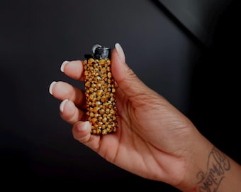 Golden Bedazzled Lighter