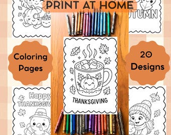 Dibujos para colorear de Acción de Gracias, Dibujos para imprimir de Acción de Gracias, Actividades para niños de Acción de Gracias, Dibujos para colorear de otoño, Hoja para colorear de otoño, Calabaza