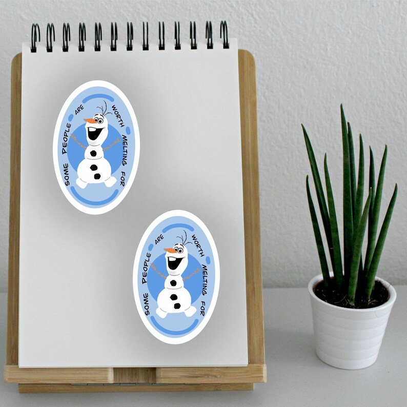Disney Frozen Olaf Sticker | Some People Are Worth Melting for Vinyl ...