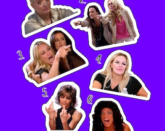 The Housewives Collection: 6 Iconic Bravo Meme Stickers for Fans