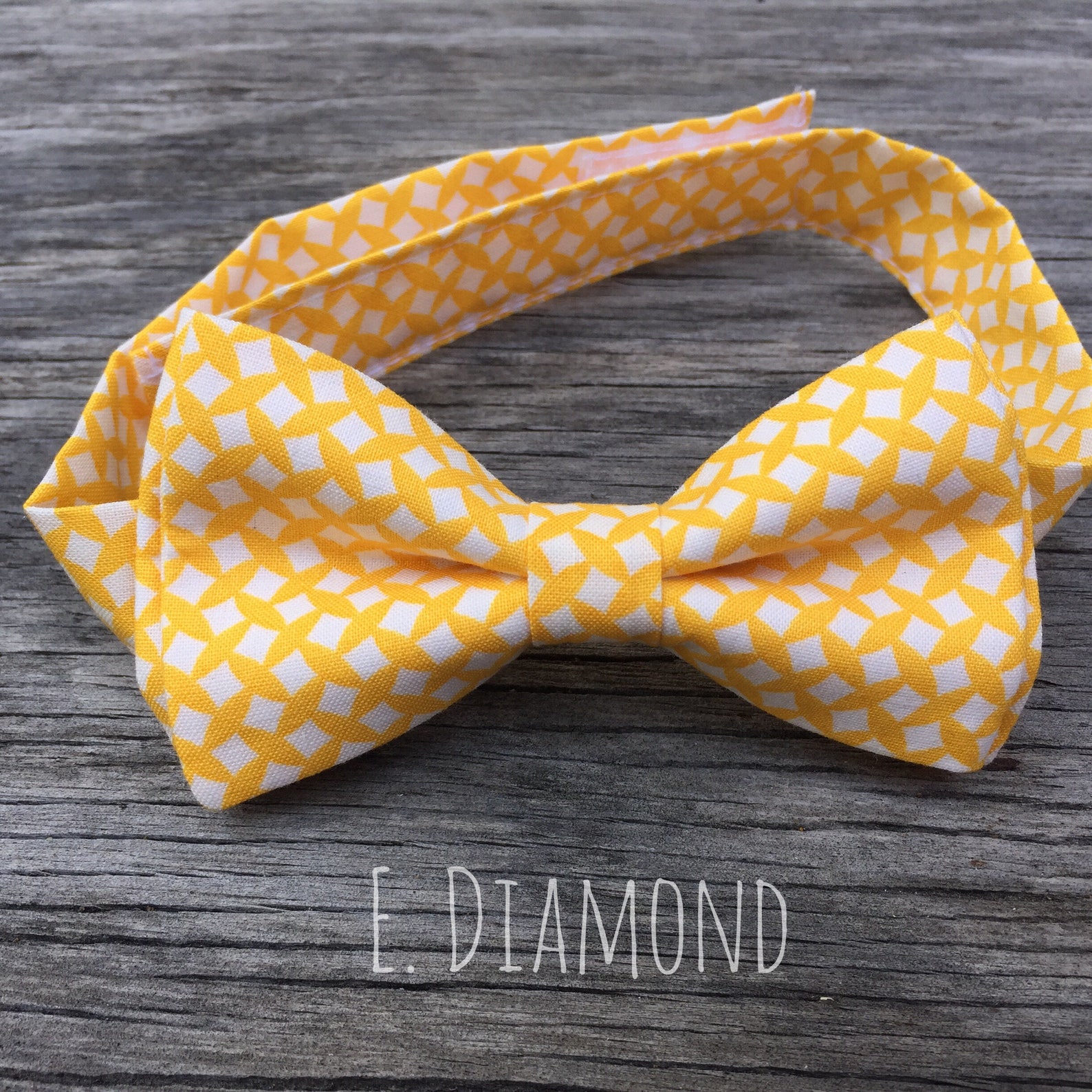 Yellow Bow Tie Mens Yellow Bowtie Yellow Bow Tie Boy Mens Etsy