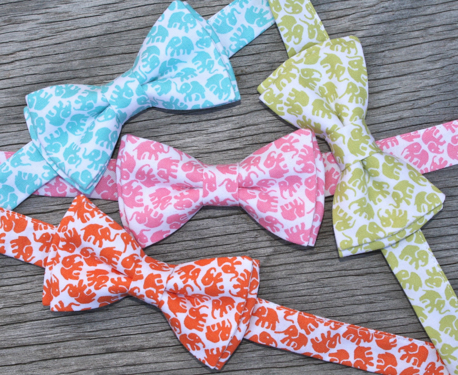 Boys Easter Tie Pastel Bow tie Aqua Bow tie Elephant Etsy