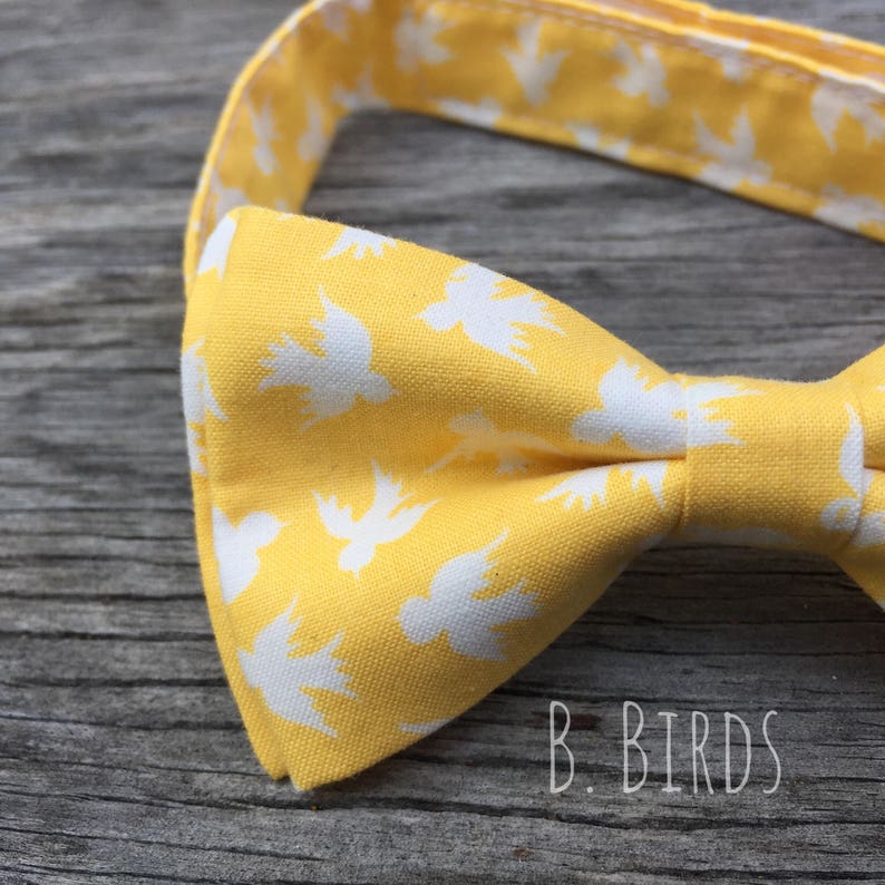 Yellow Bow Tie Mens Yellow Bowtie Yellow Bow Tie Boy Mens Etsy
