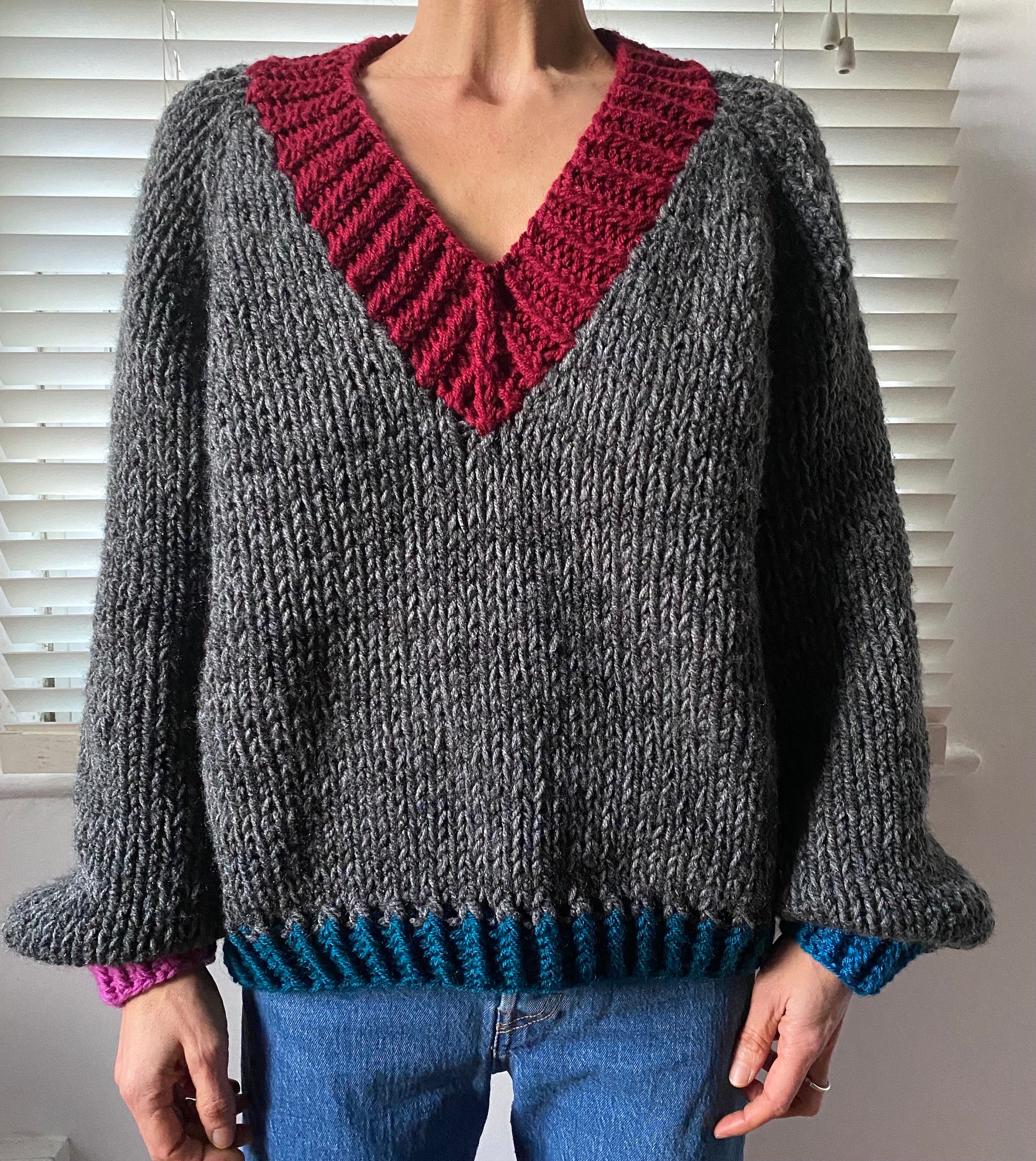 Hand knitted top ladies jumpers