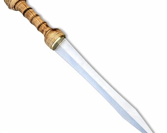 Short Gladius Sword with Leather Sheath - Collectible Medieval Sword - Tax paid