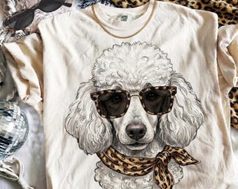 Glam Poodle Png | Luxury Animals Png| Everyday Designs | Boujee Png| Preppy Poodle Png| Fancy Design | Leopar Print Png| Digital Download