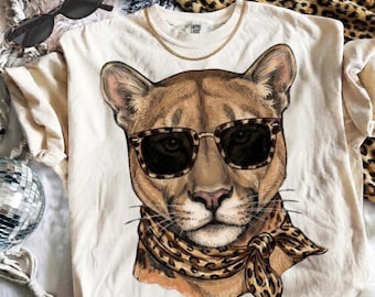 Glam Puma PNG | Luxury Animal Png | Everyday Designs | Boujee Png | Leopard Print Animal Graphic | Game Day PNG | Digital Download