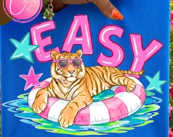 Easy Png design , Everyday Easy Tiger Png, Tiger png, tiger preppy,  Catch Phrase Png, Respect The Locals Png, Watercolor Trending Stripes,
