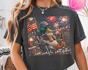 4th of jujy Mallard png, Mallard duck Feral PNG, Funny Patriotic duck png, USA Png, Patriotic Png, Mallard Png, Girly America Shirt Design