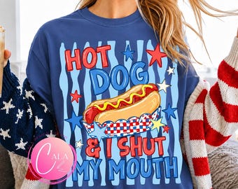 Sweet Potato Pie & I Shut My Mouth png, patriottisch png, zuidelijk png, rood wit blauw png, 4 juli png, grappige VS png, preppy doodle png