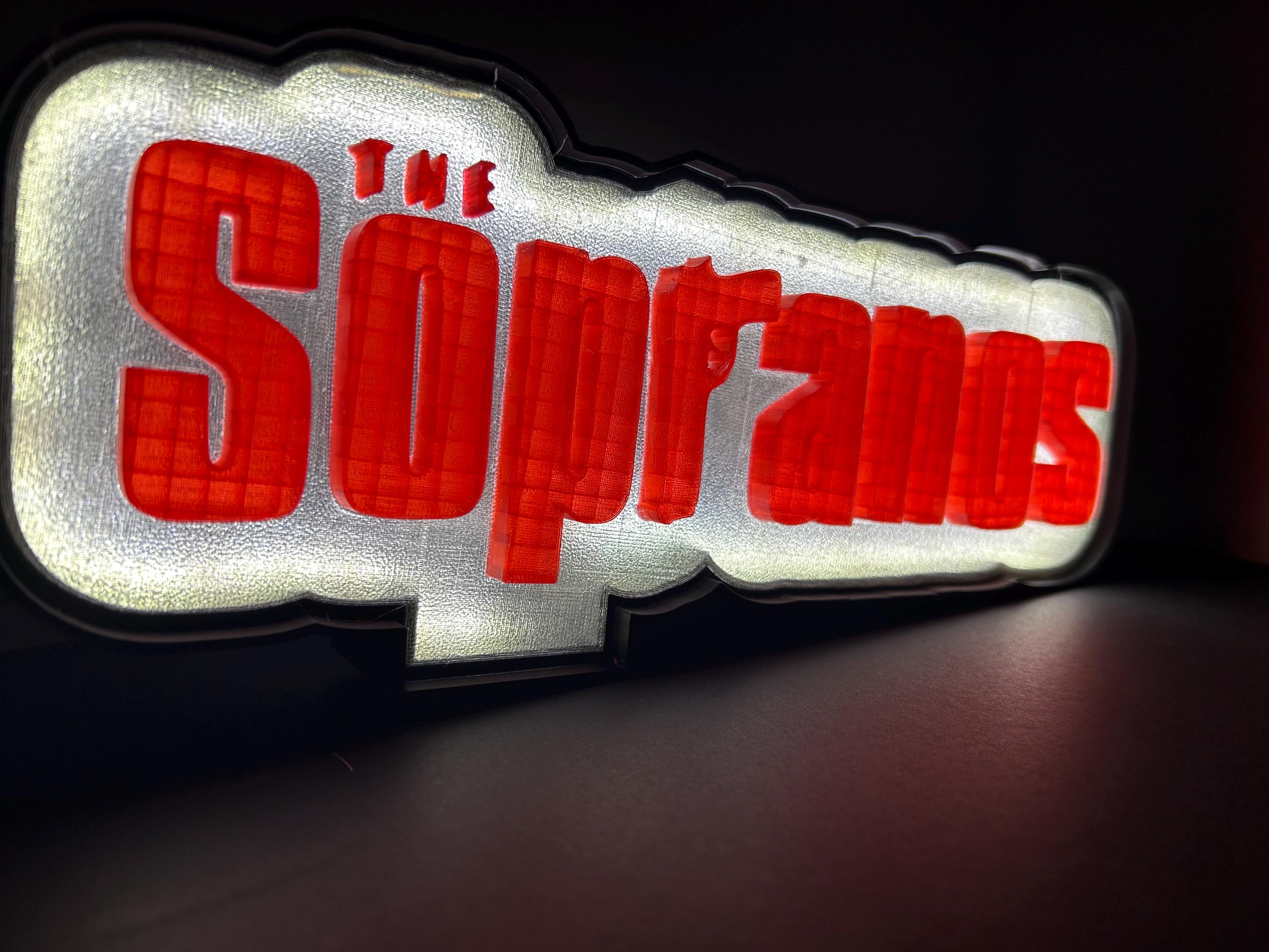 Soprano Sign 3D Printed “sopranos” Inspired LED Sign – Custom Lighted Display - Etsy