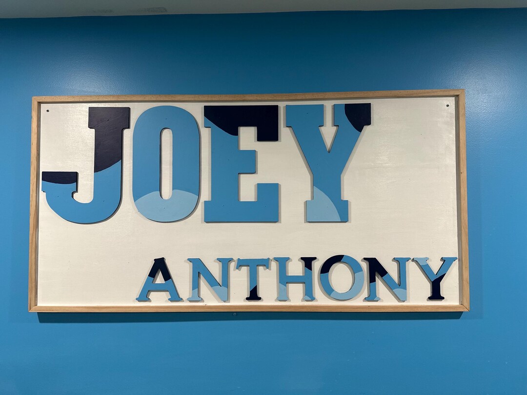 Large Wooden Name Sign, Nursery Name Sign, Girl Name Sign, Boy Name ...