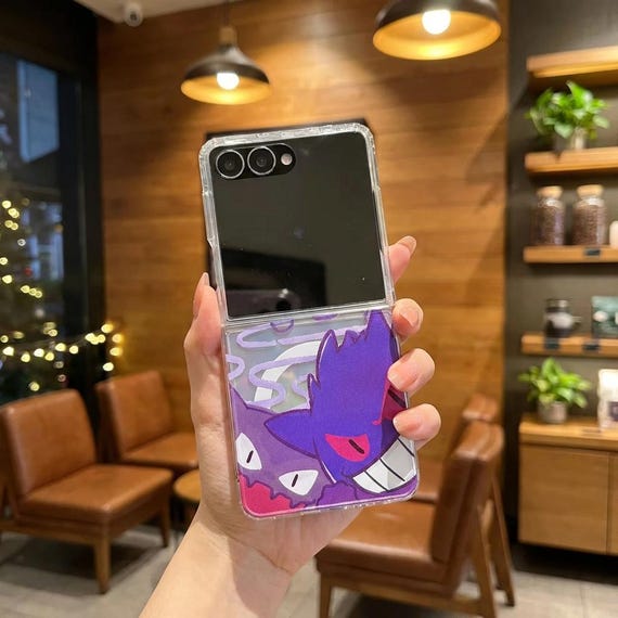 Cartoon Ghost Character Rope Strap Case for Samsung Galaxy Z Flip 7 6 5 4 3 FE Shockproof Pendant Fold Phone Cover