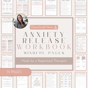 Anxiety Release Workbook | Digital Download | Guided Calm Journal & Nervous System Reset