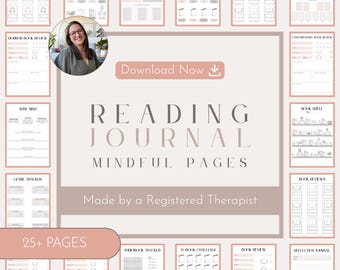Printable Reading Journal | Book Review Tracker (PDF)