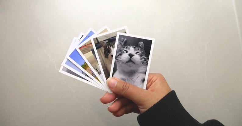 Custom Mini Photo Prints, Personalized Mini photo prints, Pet prints for Wedding, Birthday, Anniversary, Couple Milestones bild 1