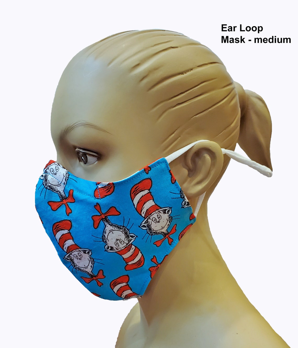 Cat in the Hat Face Mask N95 KN95 cover with nose wire and Etsy