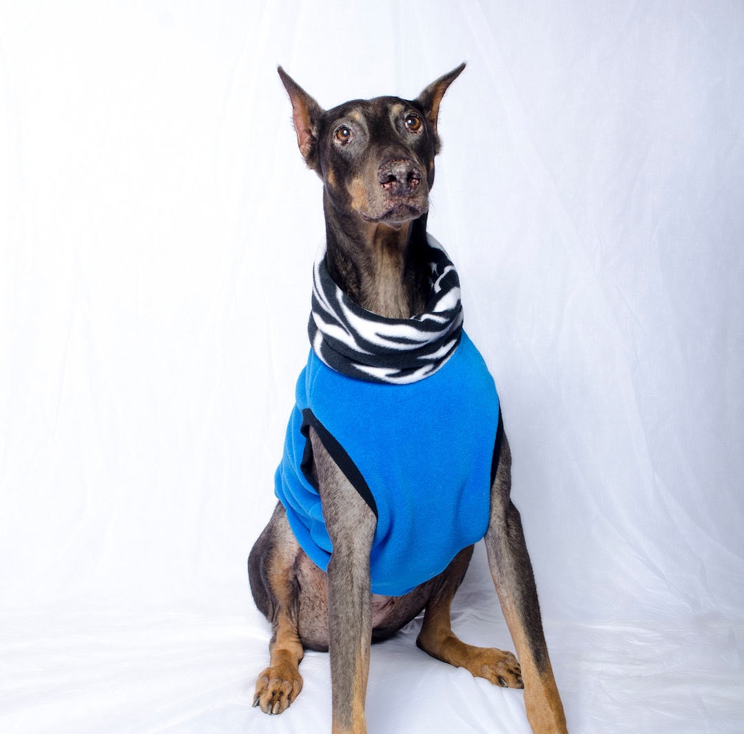 Large Dog Fleece Vest, Sweater for Your Doberman, Greyhound, Pit Bull