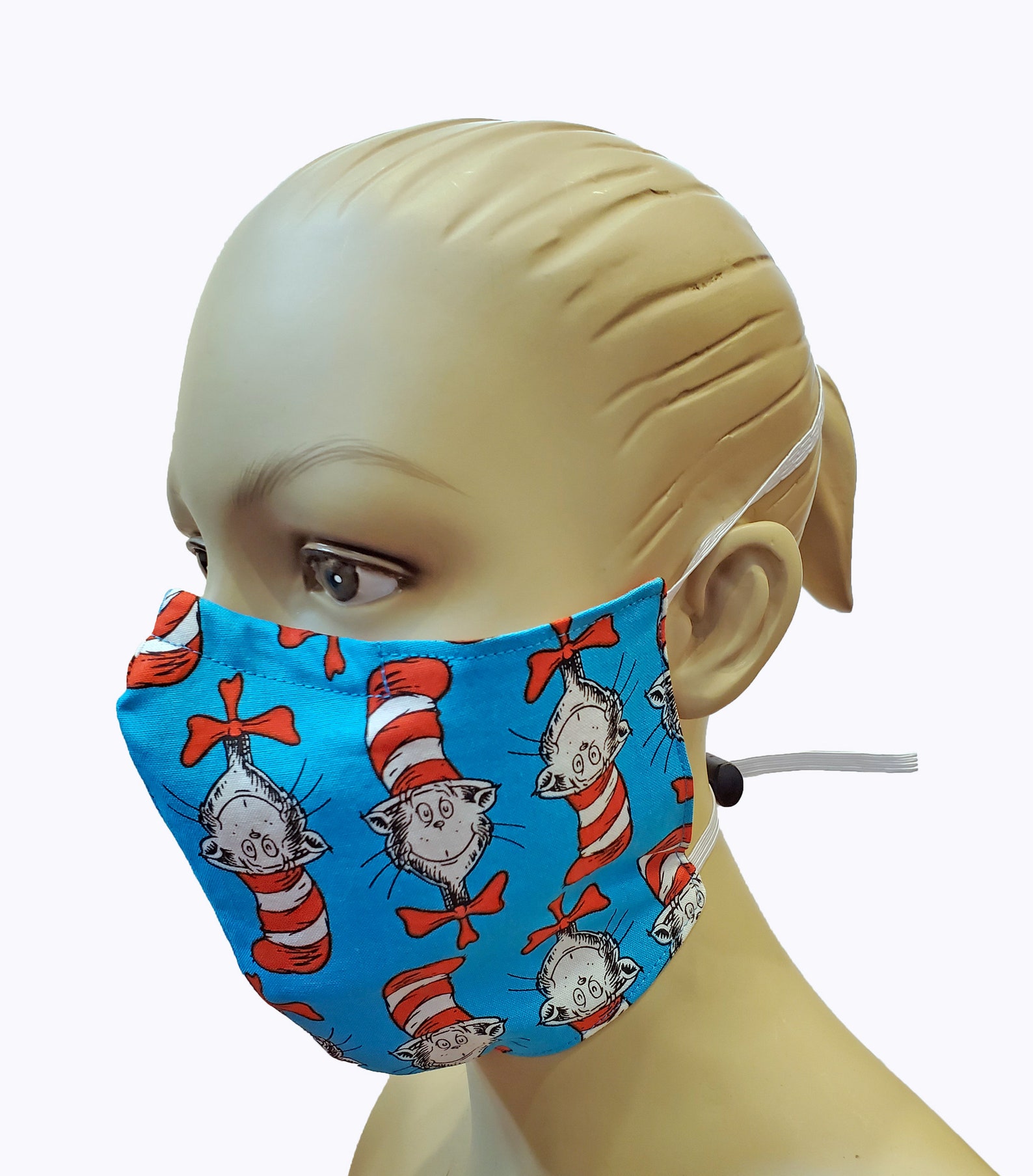Cat in the Hat Face Mask N95 KN95 cover with nose wire and Etsy