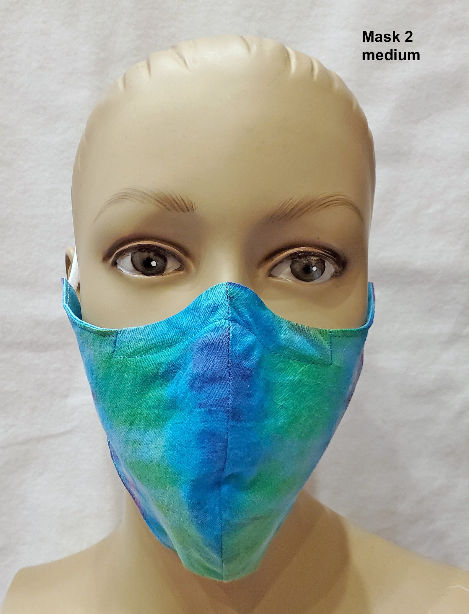 Máscara facial tie Dye cubierta N95 KN95 con alambre nasal