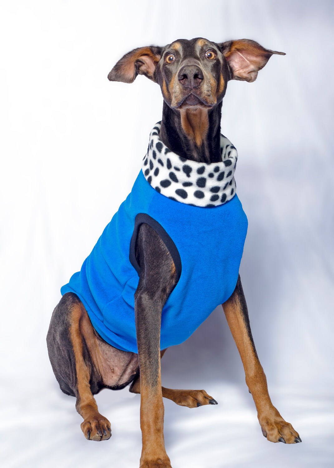 Large Dog Fleece Vest Sweater for your Doberman Etsy