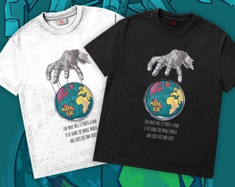 Marcos 8:36 ¿De qué le sirve al hombre la camiseta?